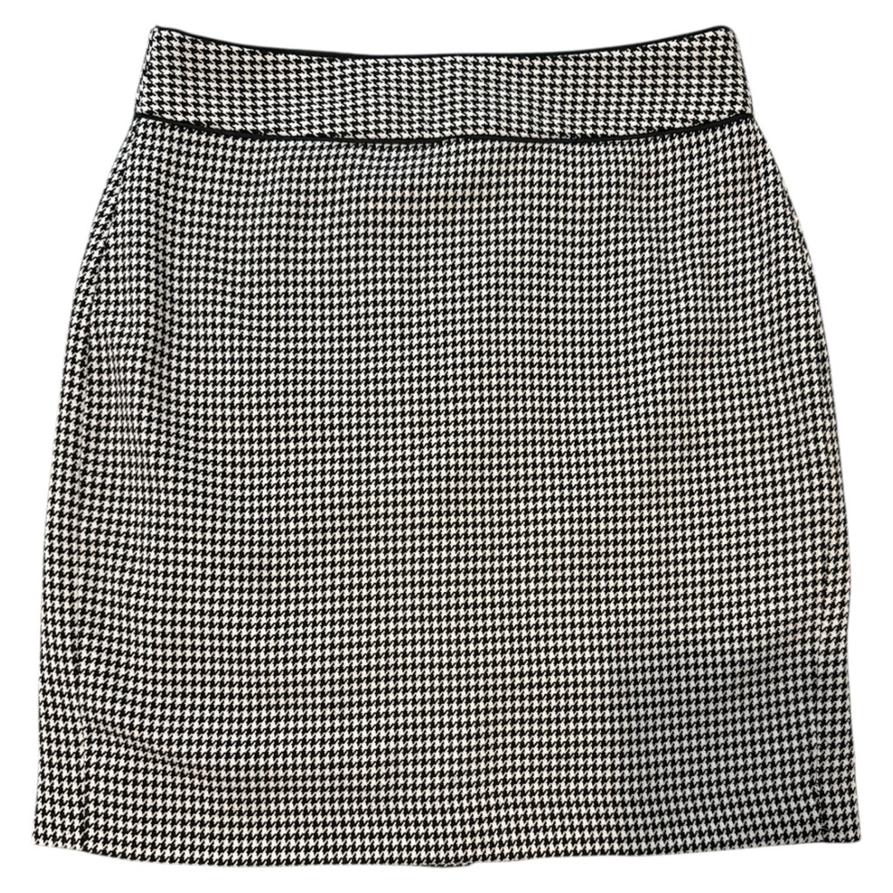 Banana Republic 2P Black and White Houndstooth Skirt